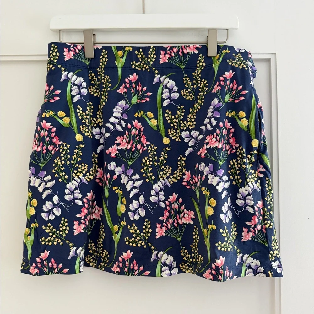 Floral Mini Skirt in Navy by J. McLaughlin - Picture 1 of 2